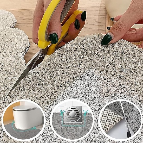 Douchemat Antislip - Badmat Comfortabel - Veilig Douchen - Zonder Zuignappen - 50 x 100 cm - Grijs — afbeelding 2