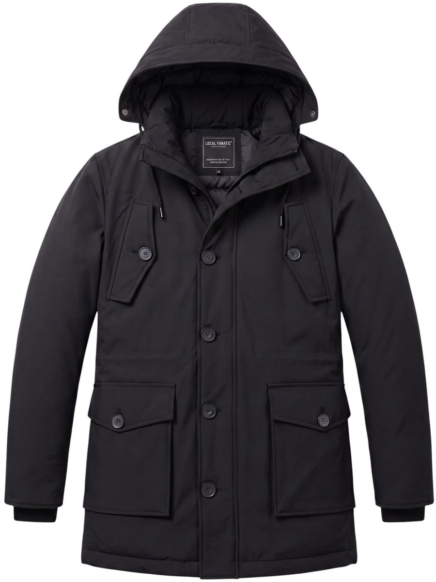 Gewatteerde Jassen - Heren Winterjassen Volwassen - LF8202 - Zwart - Maat L