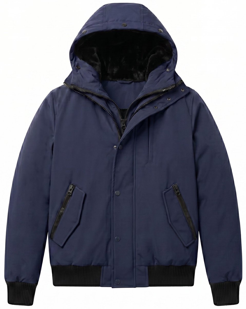 Jassen Heren - Heren Jassen Winter - LF7015 - Blauw - Maat S