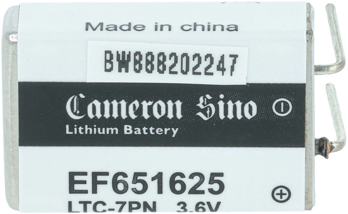 vhbw EF651625 speciale batterij - primaire batterij met soldeerpinnen (750 mAh, 3,6 V, Li-SOCl2)