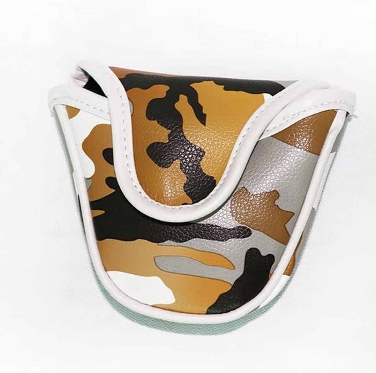 Golf Putter Hoofdhoezen - Beschermende Hoes - Camouflage - Grote Halfcirkel - PU - Golf Putters - Geschikt voor - Golf Club - Groot Model - Golf Putter Hoofdhoezen voor Optimale Bescherming.
