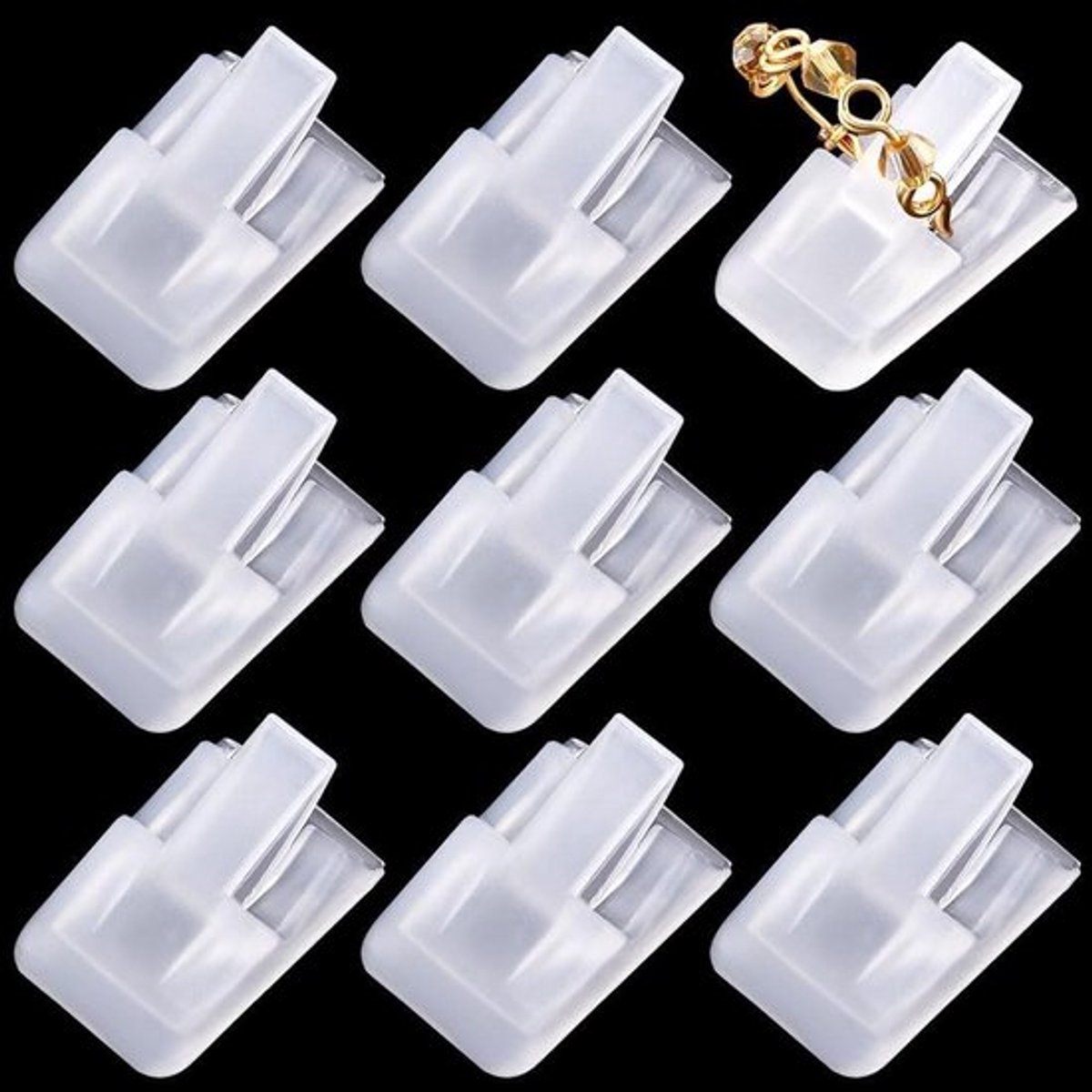 Sieraden Organizer - Plastic - Ring Display Stand - Clear - Opslag - Showcase - Rechthoek - Sieraden Tours Bruiloften - Ringen - Verlovingsringen - Sieraden Winkel .