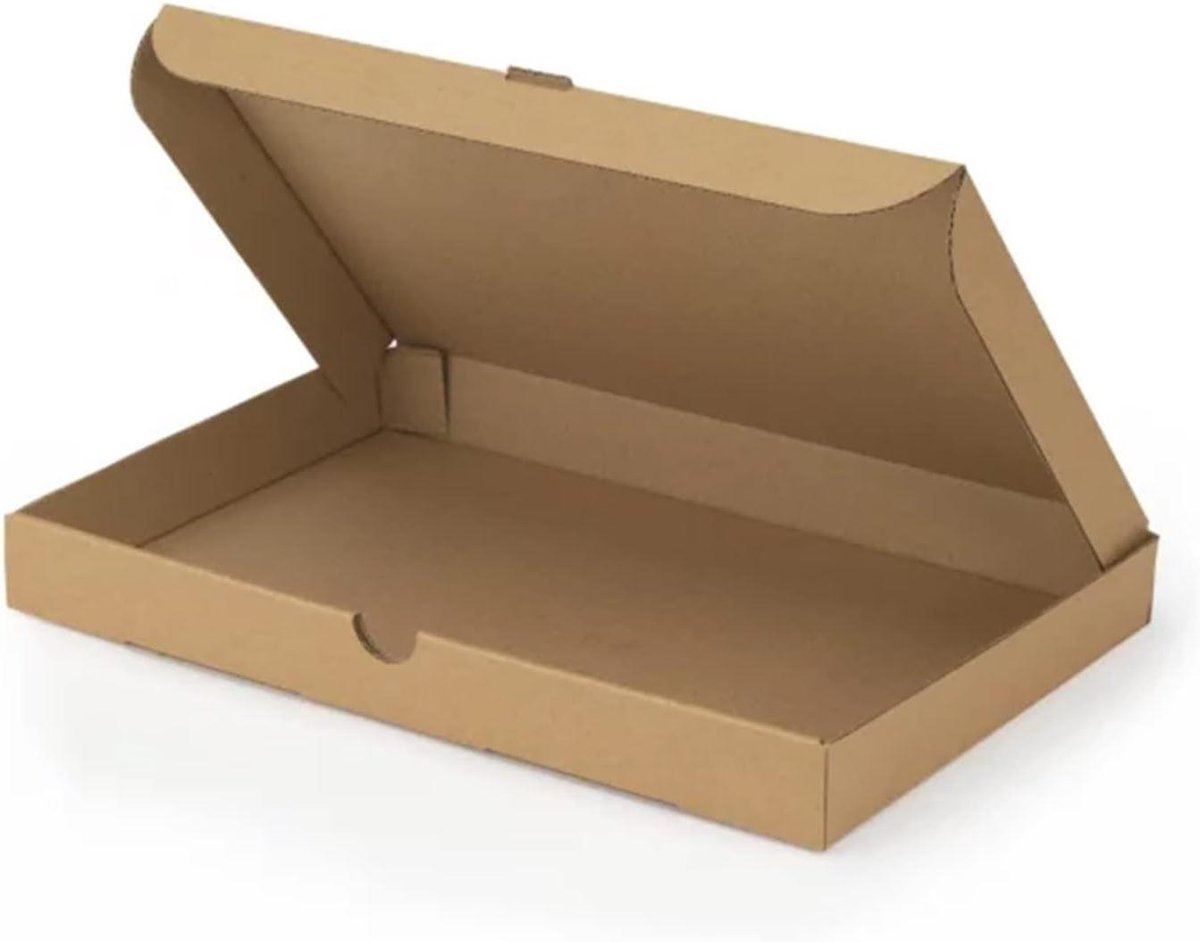Platte Verhuisdozen - Kartonnen Dozen - Spullen Verhuizen - Zeer Robuust - 46 x 36 x 5 cm - Bruin