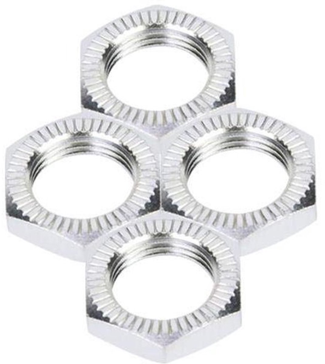 Fiets Montagesmoeren - Reserve moer - Staal - Zilver - Wielnaaven - Sportfietsen - Fietsaccessoires - Geschikt voor M12 1/8 17mm