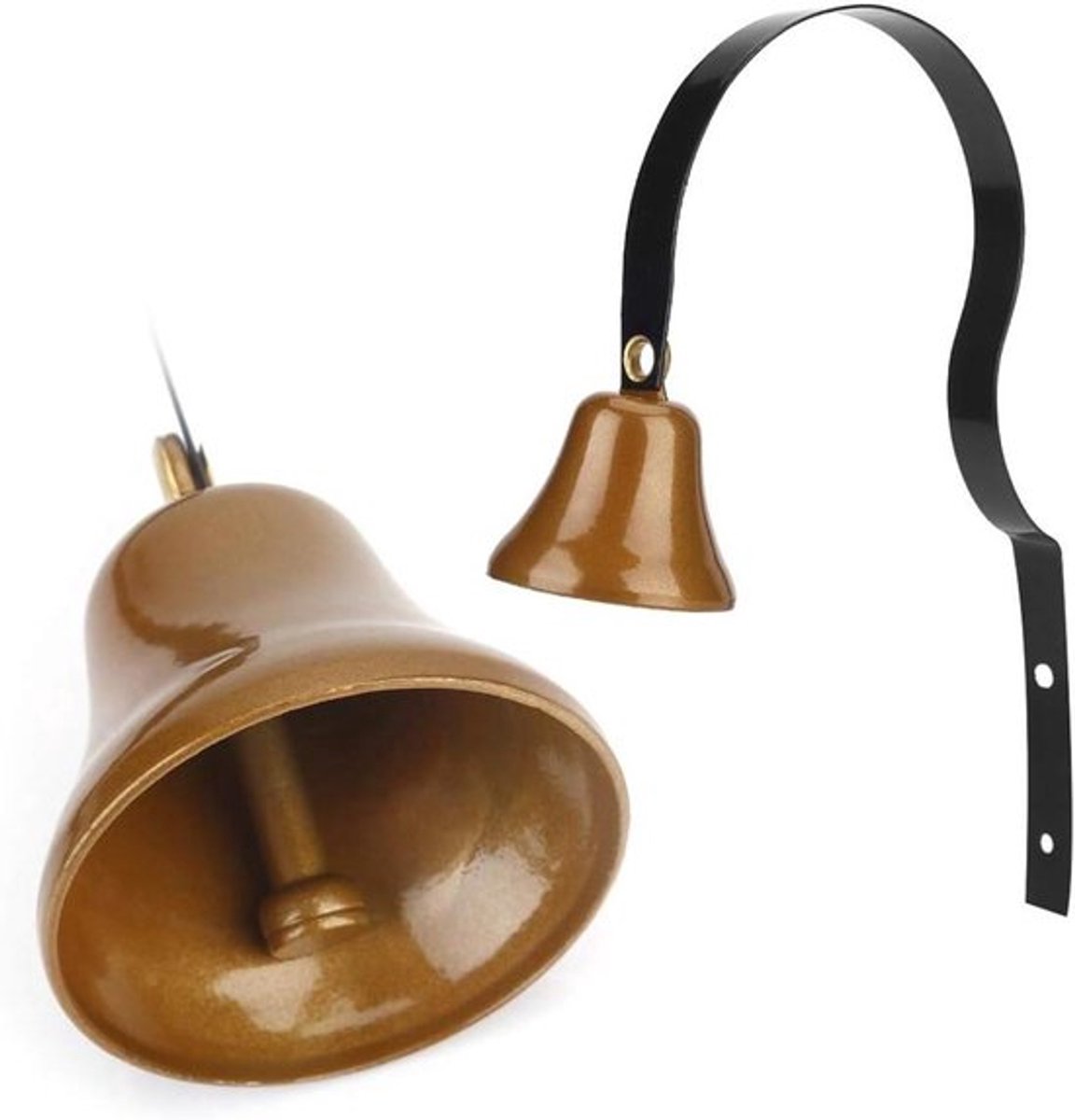 Antieke Metalen Wandmontage Deurbel voor Winkeliers - Kantoor - Ingang - Veranda - Hondentraining - Retro - Huis Veiligheid