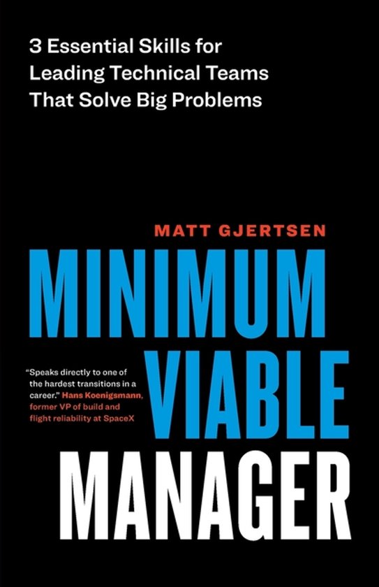 Minimum Viable Manager - cover