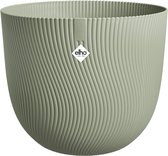 Elho Sereh Rond 60 - Grote Bloempot voor Binnen & Buiten - 100% Gerecycled Plastic - Ø 59 x H 50.6 cm - Scandinavisch groen