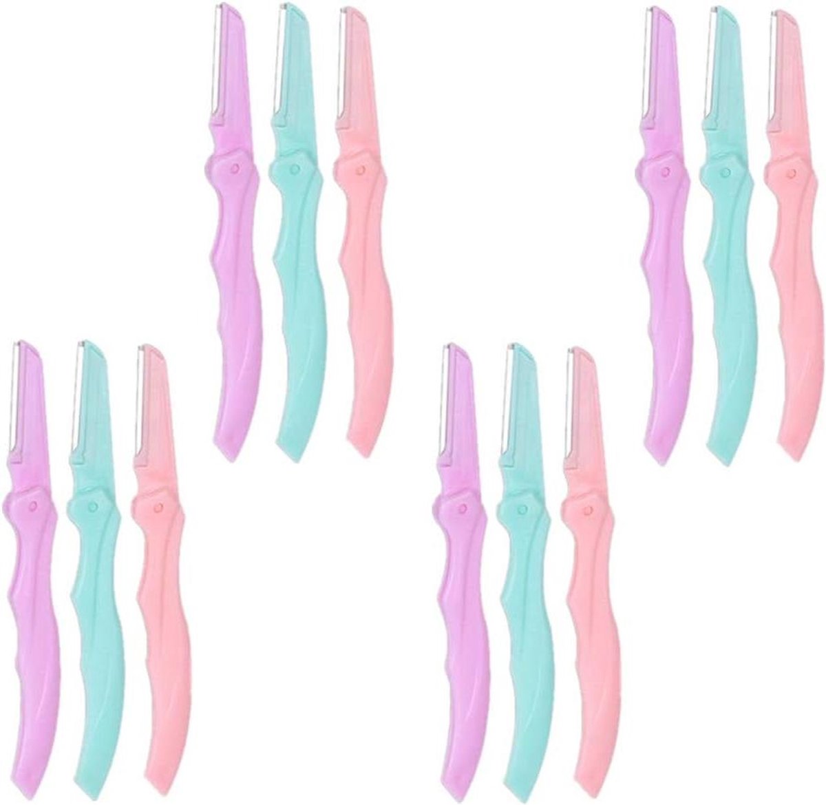 Gezichtsscheermes Set - Dermaplaning Tool - Gezichtsbeharing Verwijderen - Roestvrijstalen Messen - 4 Sets - Niet gespecificeerd