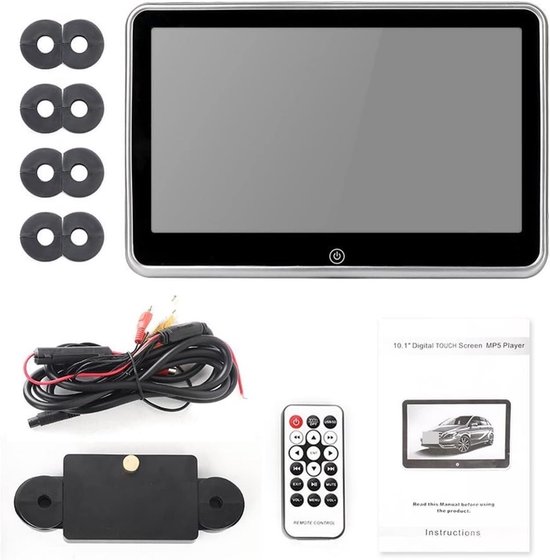 Draagbare DVD Speler - Auto Monitor - Reizen Entertainment - HD Roterend Scherm - 10 Inch - Zwart — afbeelding 2
