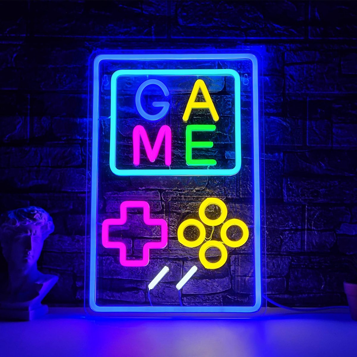 SnelShoppen - Ouitble Gaming Neon Signs LED Neon Lichten Dimbaar USB Game Light Decor voor Game Room Bar Slaapkamer Wanddecoratie