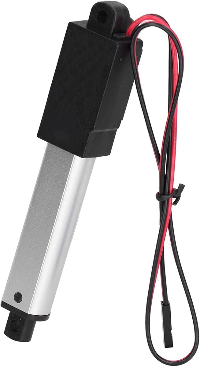 SnelShoppen - Mini Elektrische Lineaire Actuator, IP54 Waterdicht DC 12V Laag Geluid Micro Beweging Actuator voor DIY, Duwkracht 90N, Snelheid 9.5mm/s