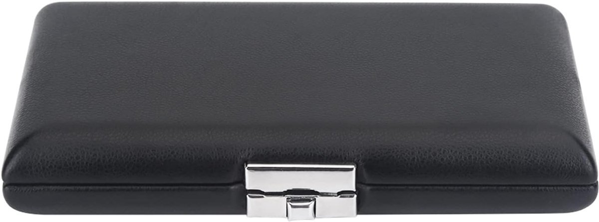 SnelShoppen - Bassoon Reed Case - Houten Bassoon Rietenkoffer - PU Leer Zwart - Opbergtas voor 6 Rieten - Perfect voor Bassonliefhebbers