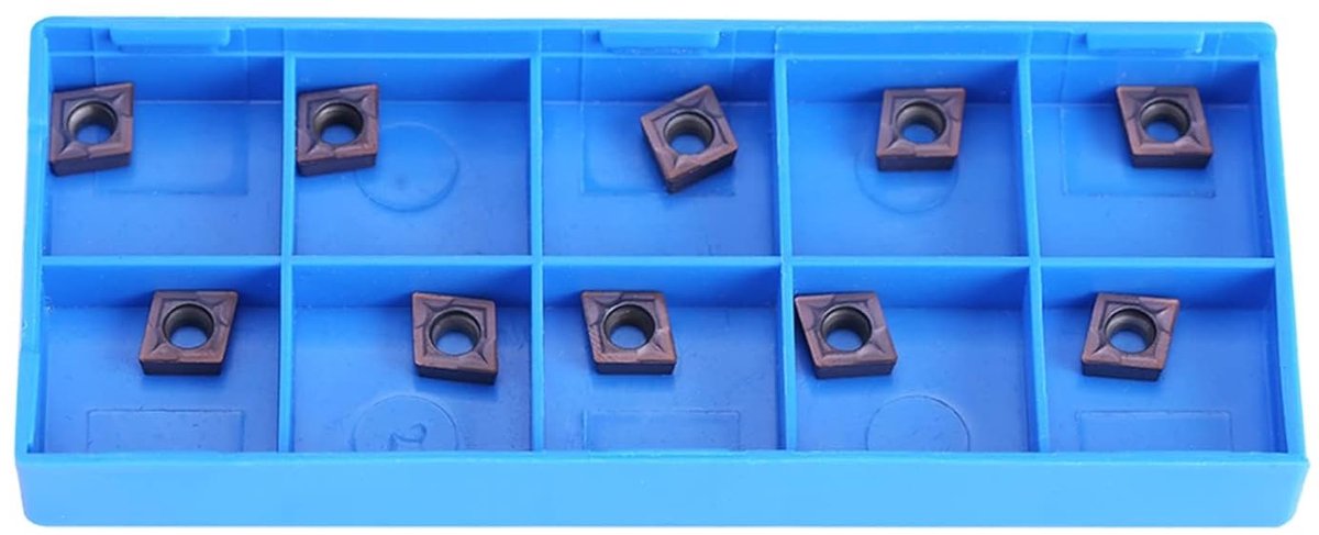 SnelShoppen - 10 Stuks CNC Carbide Tips Inserts Snijbladen CCMT060204 VP15TF Voor CNC Draaibank Gereedschap Houder - Hoogwaardige Carbide Snijtips