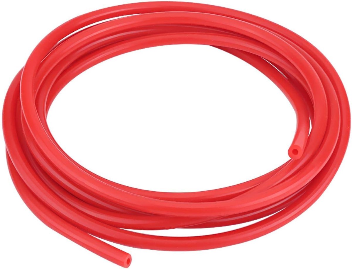 SnelShoppen - 4mm Siliconen Vacuum Slang, Universele 5m Siliconen Slang Roestvrij, Hoogwaardige Antivuil Coating, Temperatuur- en Weerbestendig, Voor
