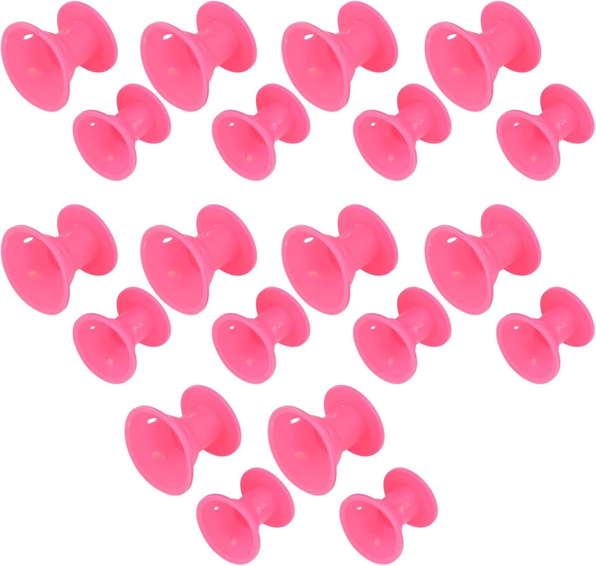 SnelShoppen - Haar Krullers, Gemakkelijk Schoon Te Maken Silicone Haarzorg Krulspelden voor Thuis, Hittevrij, Hypoallergeen, 6 Stuks, Perfect voor Fee