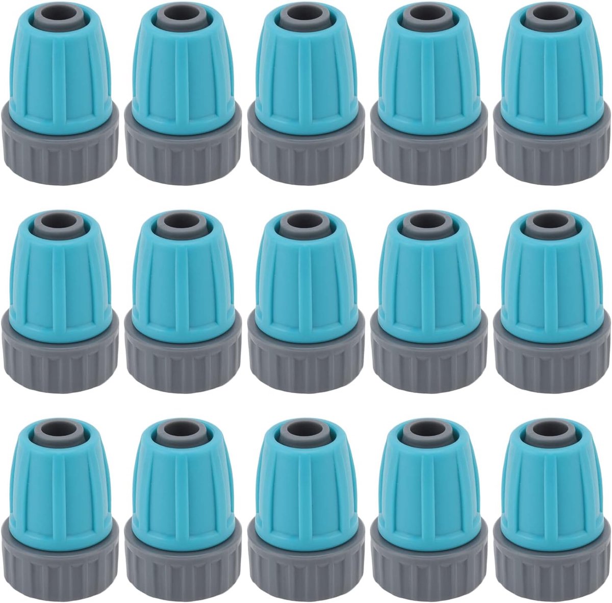 SnelShoppen - 15 Stuks Drip Irrigatie Koppelingen 16mm PE Slang met Vergrendelmoeren - Duurzaam, Anti-veroudering, Zuurstofbestendig, Milieuvriendelij