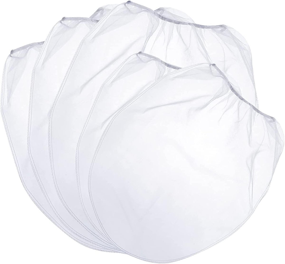 Verfzeefzakken 10-Pack 5 Gallon - Witte Fijne Maat - Elastische Opening - Voor Verfspuiten - ShopVlot