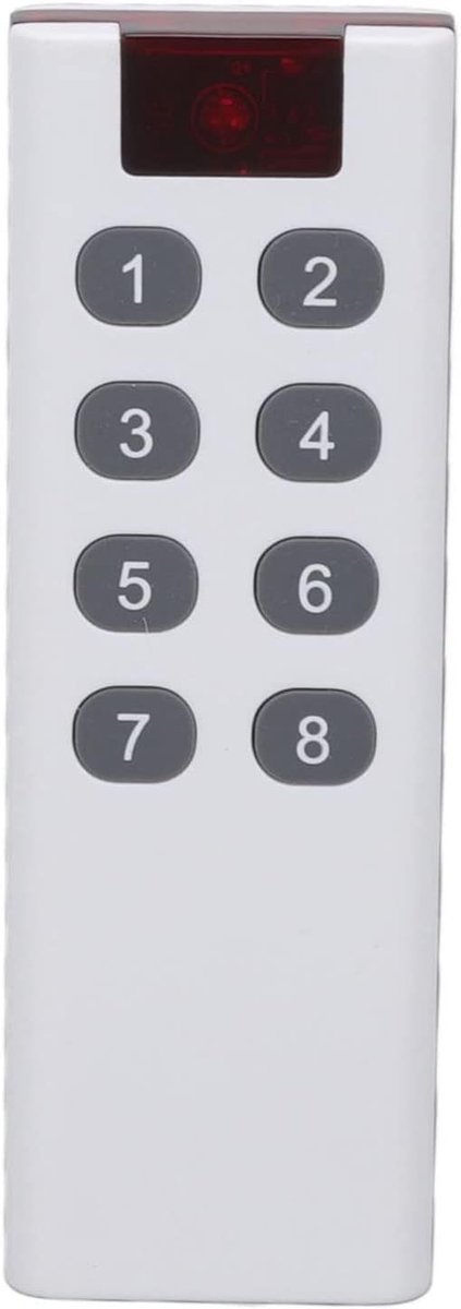 SnelShoppen - 433MHZ Universele Draadloze Afstandsbediening met Leerfunctie - Digitale Zender - Hoge Vermogen 1000m - 8 Knoppen - Ideaal voor Garagede