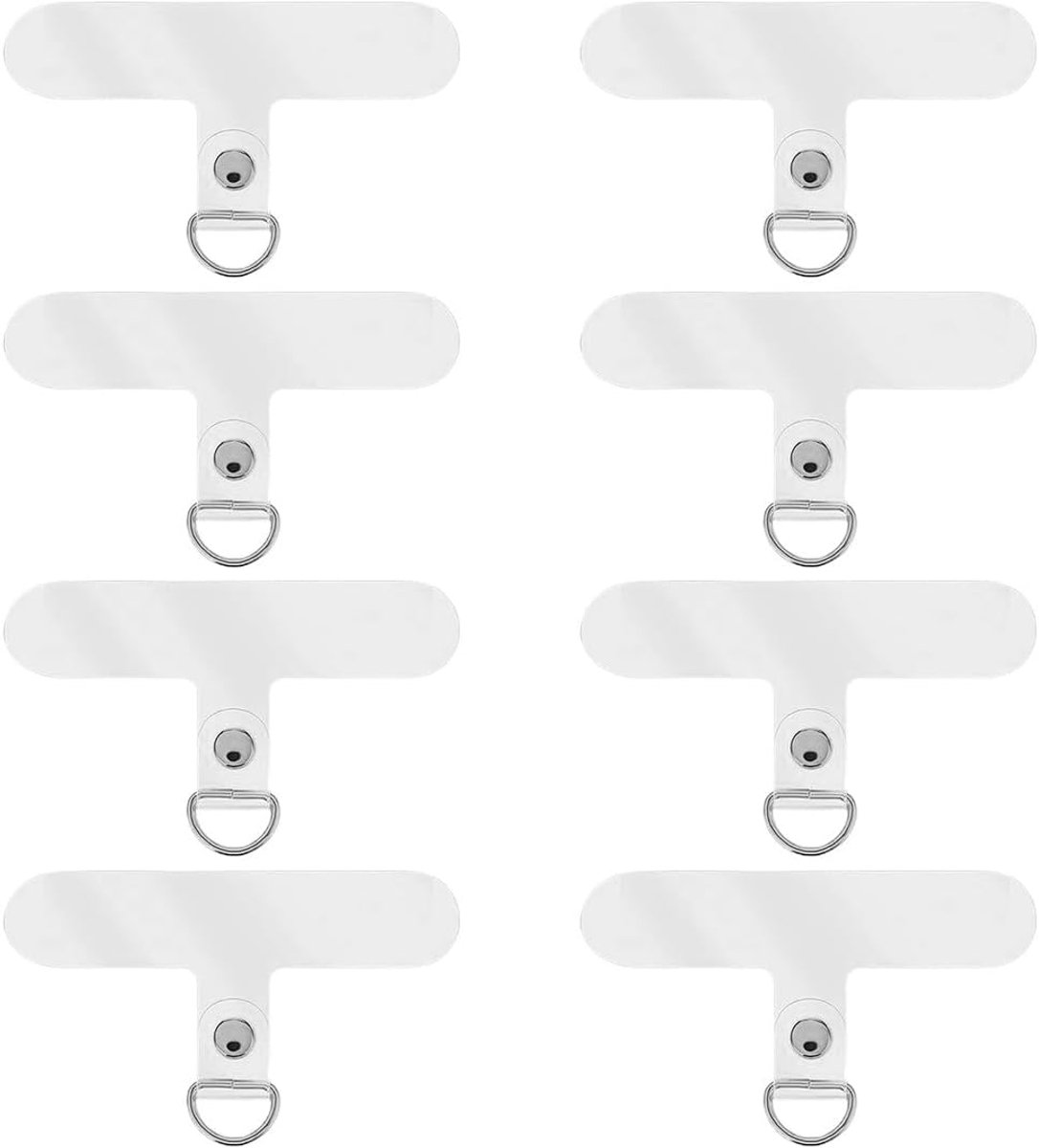 SnelShoppen - Transparante Mobiele Telefoon Koordstickers, Geschikt voor de Meeste Smartphones, Ideaal voor Multifunctionele Telefoons, Duurzame TPU P