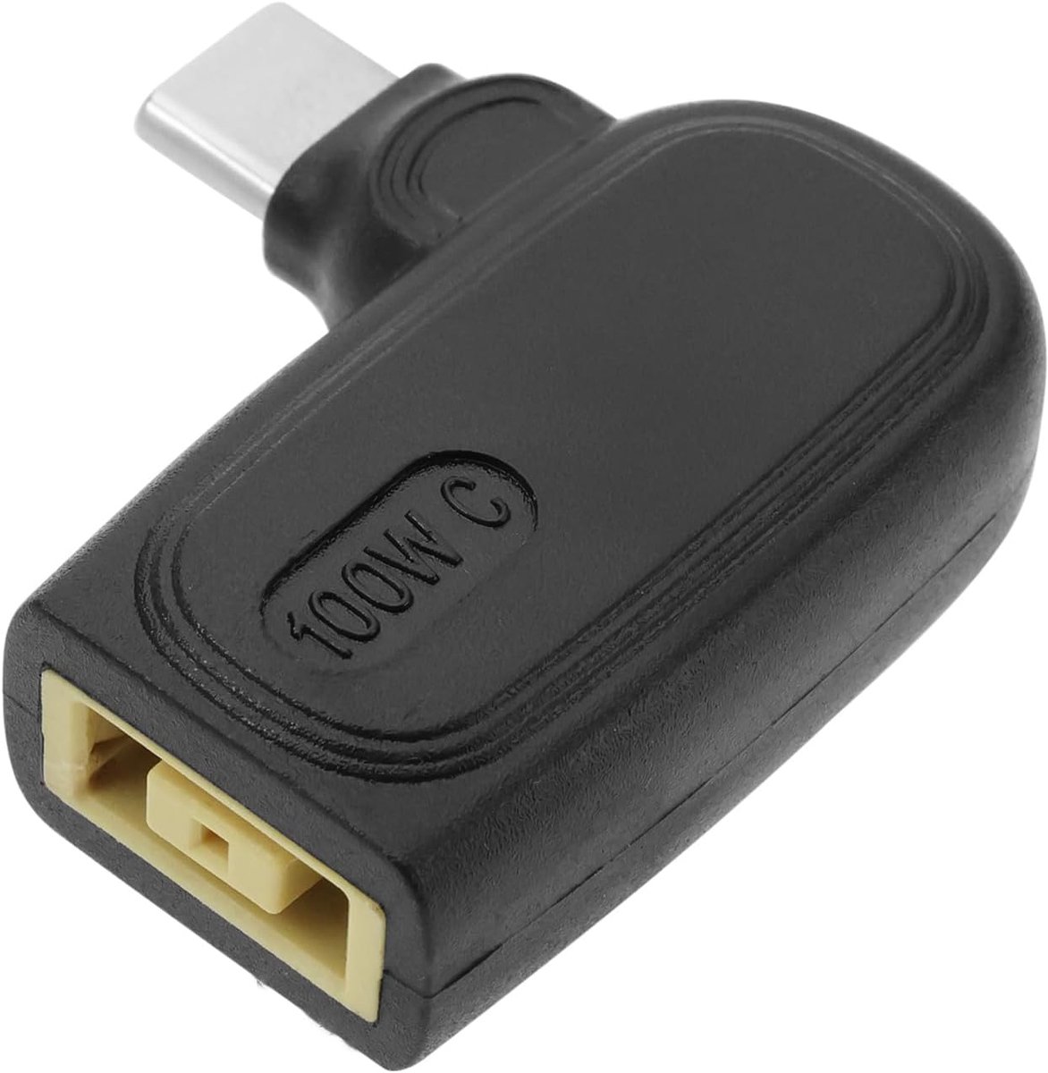 SnelShoppen - USB C naar Slim Tip Adapter 100W PD Power Charging Adapter voor Lenovo - Slim Tip naar Type C Verbinding - Veilig en Krachtig
