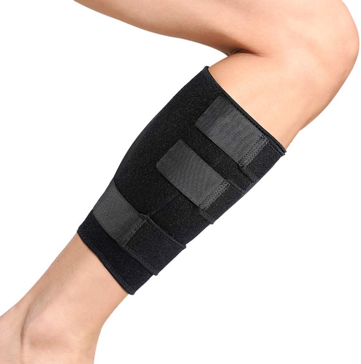 SnelShoppen - Verstelbare Kuitbandage, Kuitcompressieband, Kniepeescompressie, Kuitband, Scheenband, Eén maat voor Volwassenen, Huidvriendelijk, Ideaa