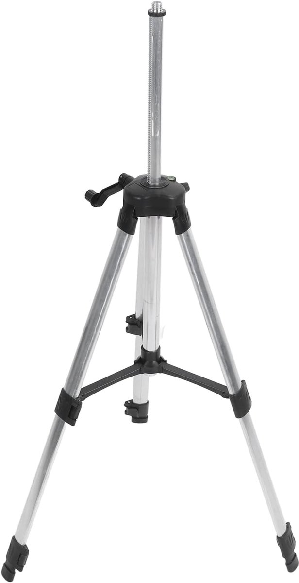 SnelShoppen - Verstelbare Aluminium Legstand 1.5M Tripod Niveau met Waterpas, Goede Stabiliteit, Zelfnivellerend, Geschikt voor Bouw en Met Opbergzak