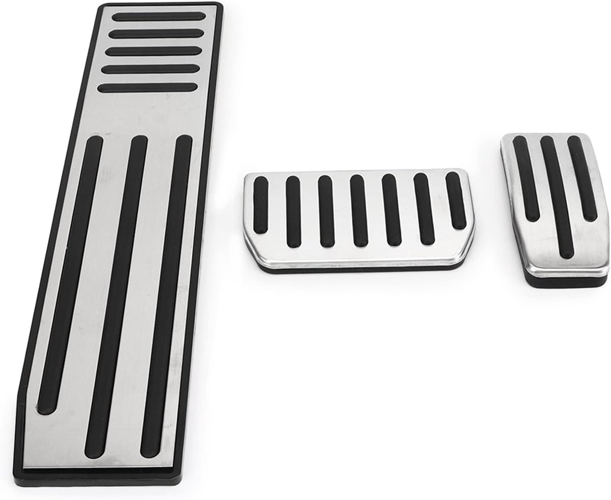 SnelShoppen - 3-delige Auto Voetpedaal Set, Antislip, Roestbestendig, Comfortabele Vervangingspedaal Set voor Tesla Model S 2013-2022 en Model X 2015-