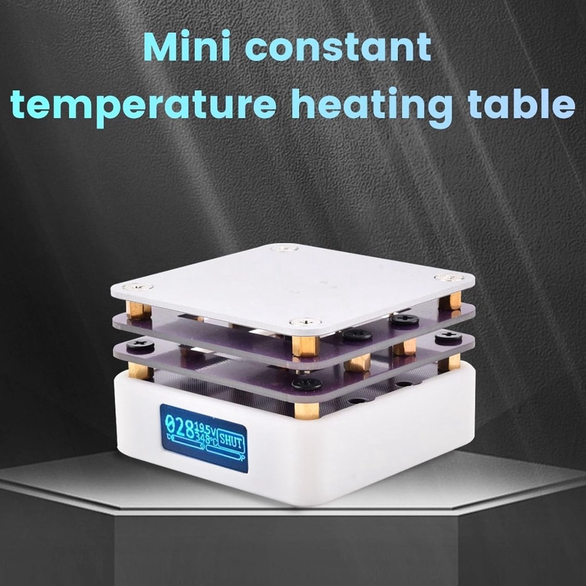 SnelShoppen - Heating Soldering Plate Soldeerstation 20V Mini Slim Thermostaat voor Reparatie en DIY Laboratorium Projecten