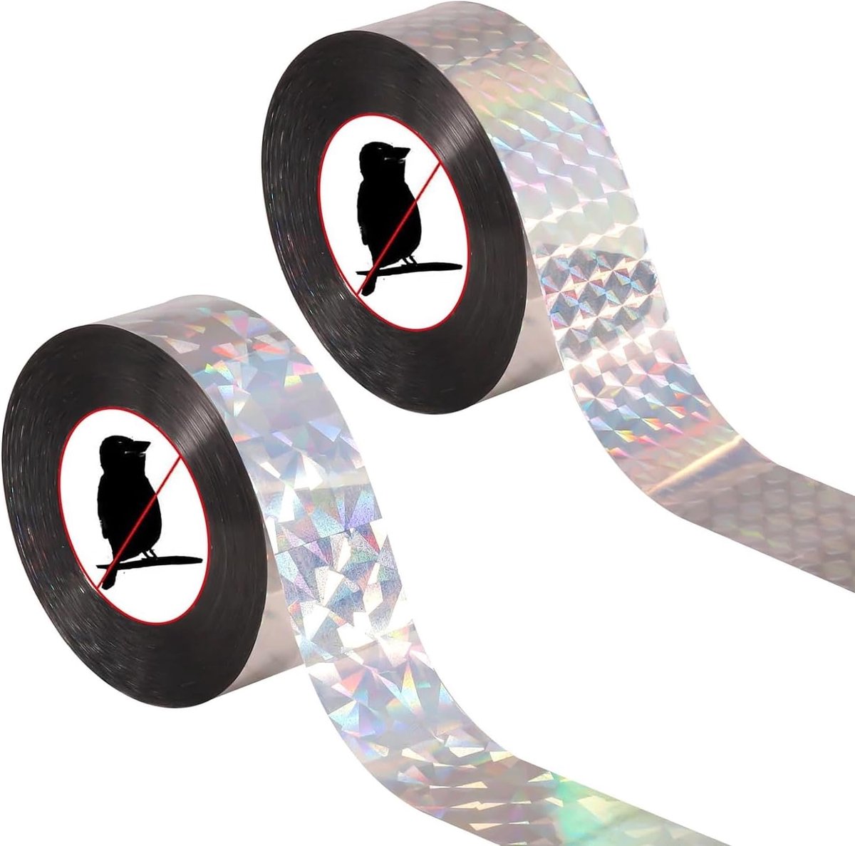 SnelShoppen - Reflecterende Vogelwerende Tape 100M Dubbelzijdig Holografisch Regenboog Voor Tuin, Boerderij en Daken - Hoogwaardige PET Polyester