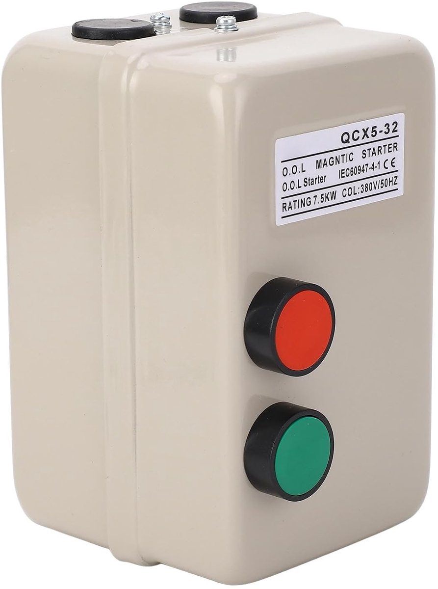 SnelShoppen - 7.5 kW Magnetische Motorstartschakelaar met Overbelastingsbeveiliging voor 220-240V en 380V Motoren, Voor Industriële Toepassingen, 20-3