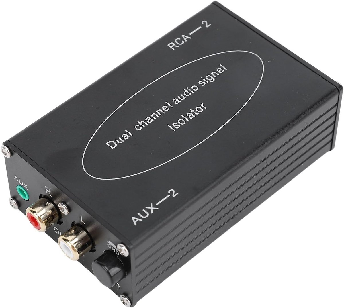 Audio Ground Loop Isolator - Ruisfilter Audio - Geluid Verbeteren - Tweekanaals Isolatie - 157 Gram - Zwart