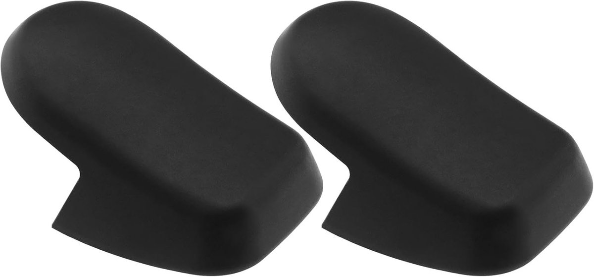 SnelShoppen - 2Pcs Achterruitenwissers Arm Moer Deksel Vervangingsset 5562832002 95562832000 Geschikt voor Porsche Cayenne 2004-2010 Zwart