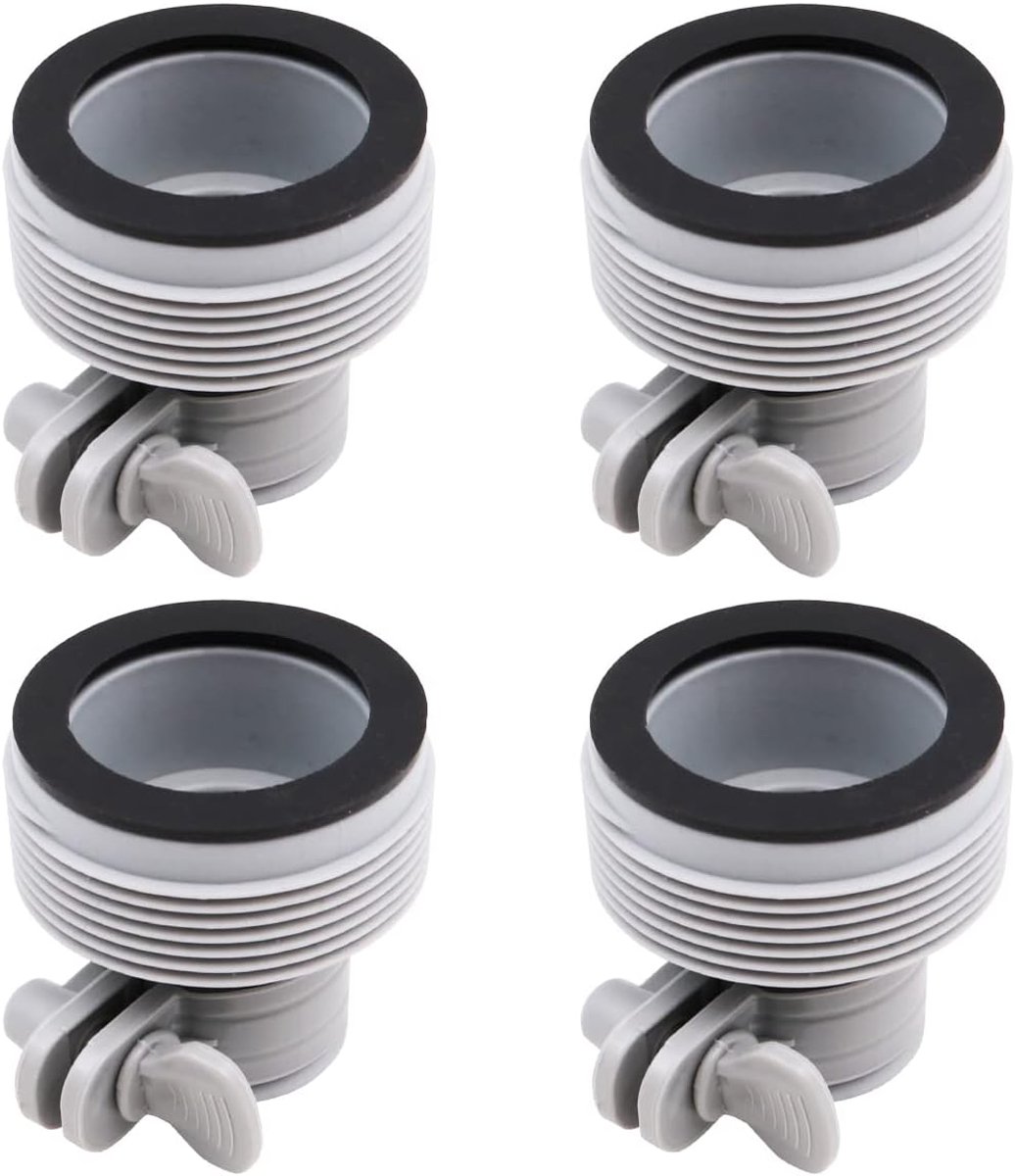 SnelShoppen - Slang aansluitset voor filterpompen en zoutwatersystemen 1.25" naar 1.5" slangadapters voor Intex zwembad (4 stuks)