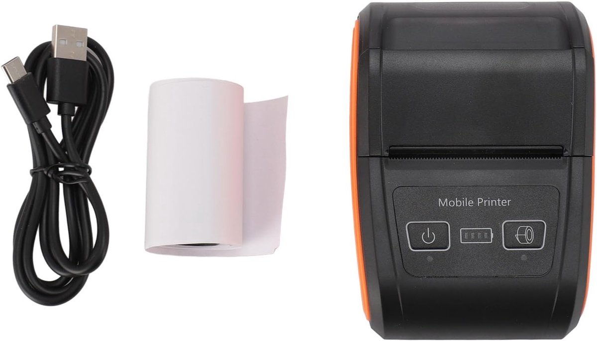 SnelShoppen - Thermische Bonprinter Snel Printen 90Mm/s USB en Bluetooth Poorten 57mm Papierbreedte Voor POS Kantoor Keuken Gebruik