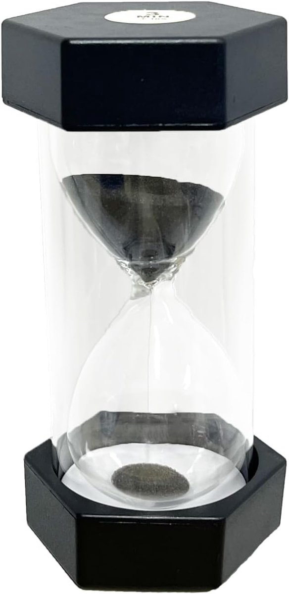 SnelShoppen - Kinder Zandloper Set 3 Minuten Timer voor Kinderen, Schokbestendig PVC, Borosilicaatglas, Decoratieve Klok voor Klaslokalen, Keuken en T