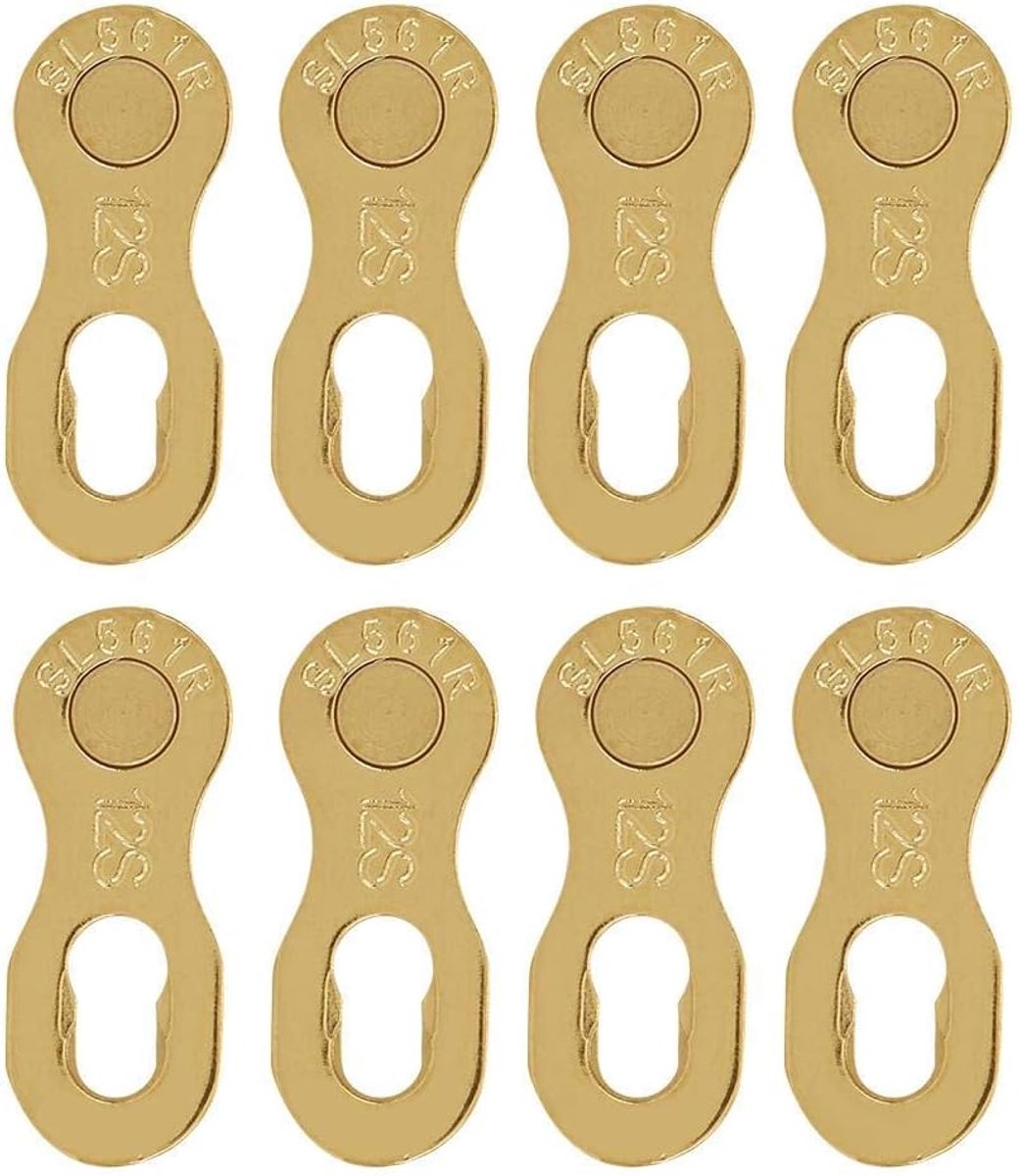SnelShoppen - 4 Pairs 12 Speed Stalen Herbruikbare Fiets Ketting Link Verbindingen - Kleurvol, Duurzaam, Eenvoudig te Installeren, Geschikt voor Schoo