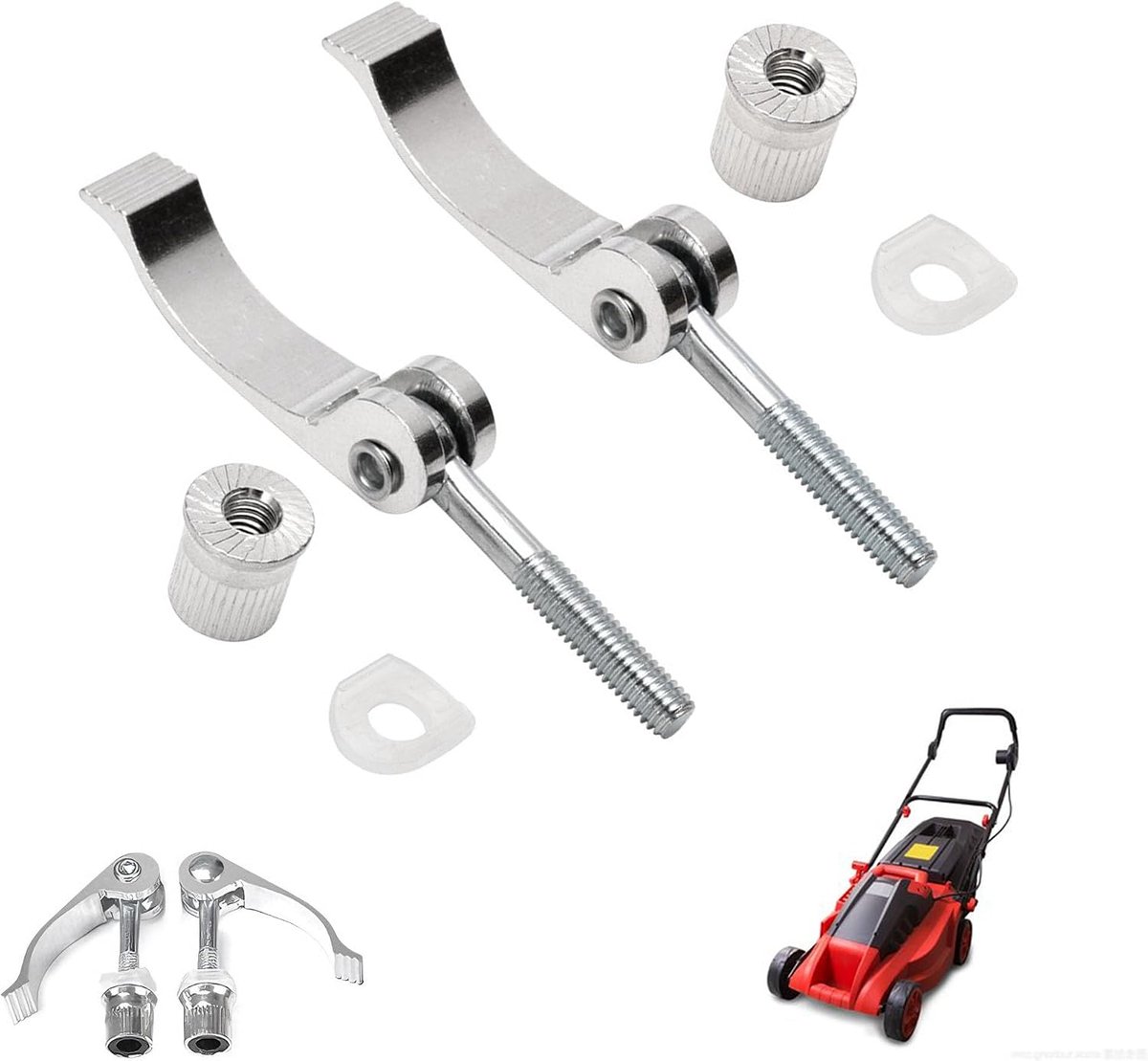 2pcs Grip Knob, Nut Bolts, Universal Lawn Mower Handle Mower Screw and Nut, Grip Nuts for Lawnmowers, Nuts and Screws - ShopVlot
