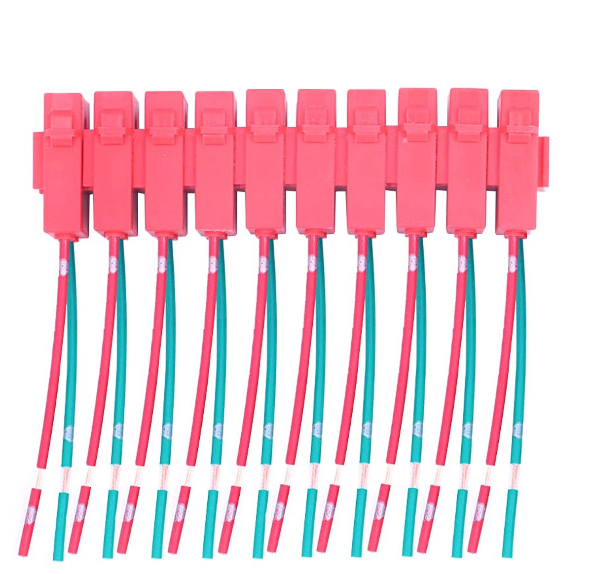 SnelShoppen - 20PCS Fuse Box, Verwijderbare Waterdichte Keramische Connector Bladzekering Houder, PC, Nylon, Messing, Transparante Deksel, Voor Auto,