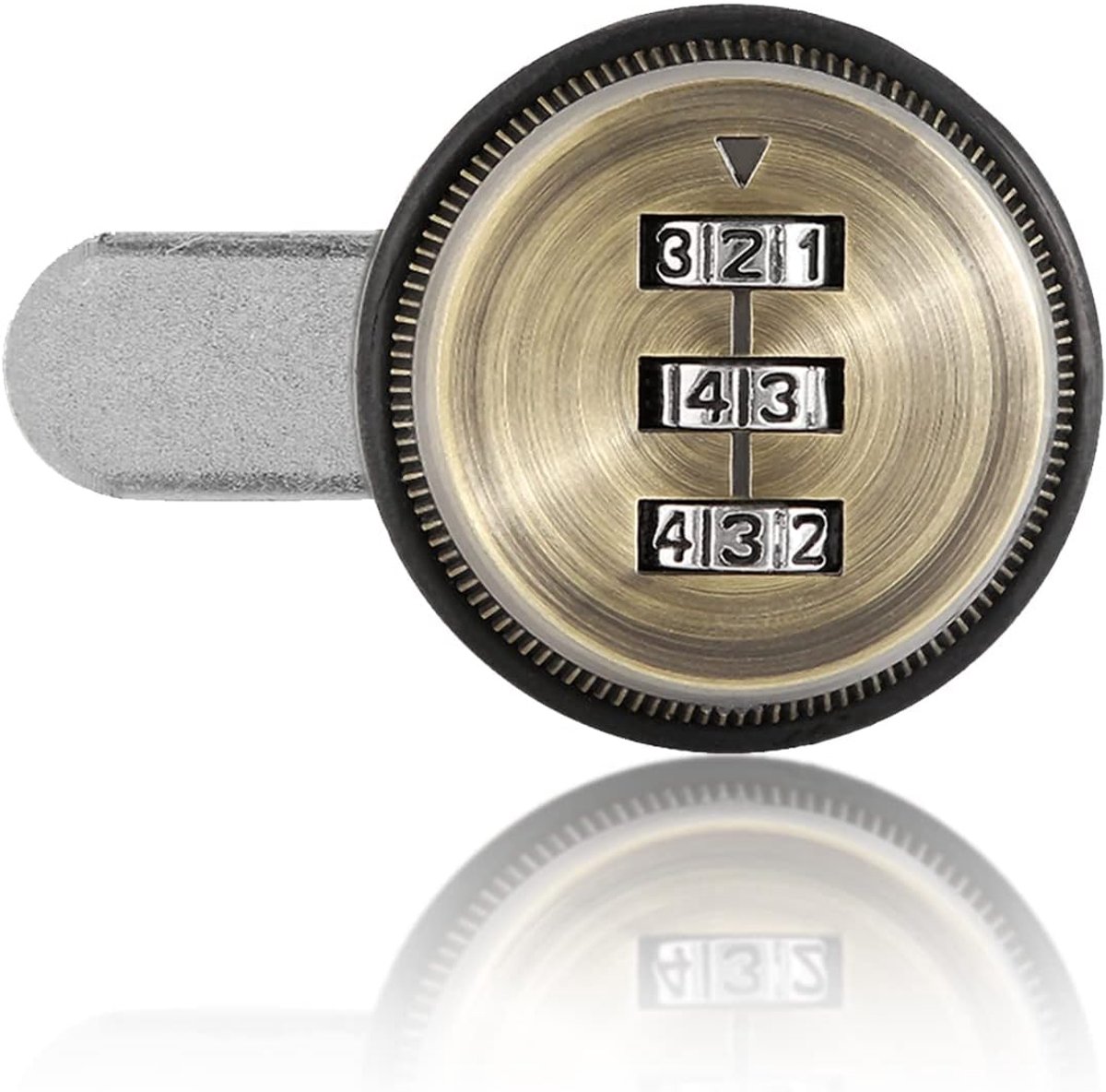 SnelShoppen - Code Combinatieslot - 3 Cijfer Mechanisch Wachtwoordslot - Sleutelloze Postbus Lock - Retro Kastlade Wachtwoordcode Slot - Voor B Kast -