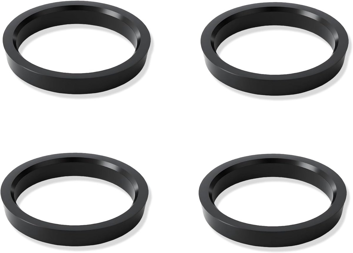 Centerringen 4 stuks - plastic - voor stabiliteit bij wielmontage - vermindert trillingen - ShopVlot