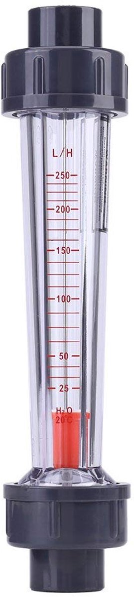 SnelShoppen - LZS-15 Plastic Buizen Flowmeter 25-250L/H Voor DN15 (1/2") Waterdoorstroming Meter - Corrosiebestendig, Nauwkeurig, Voor Vloeistoffen