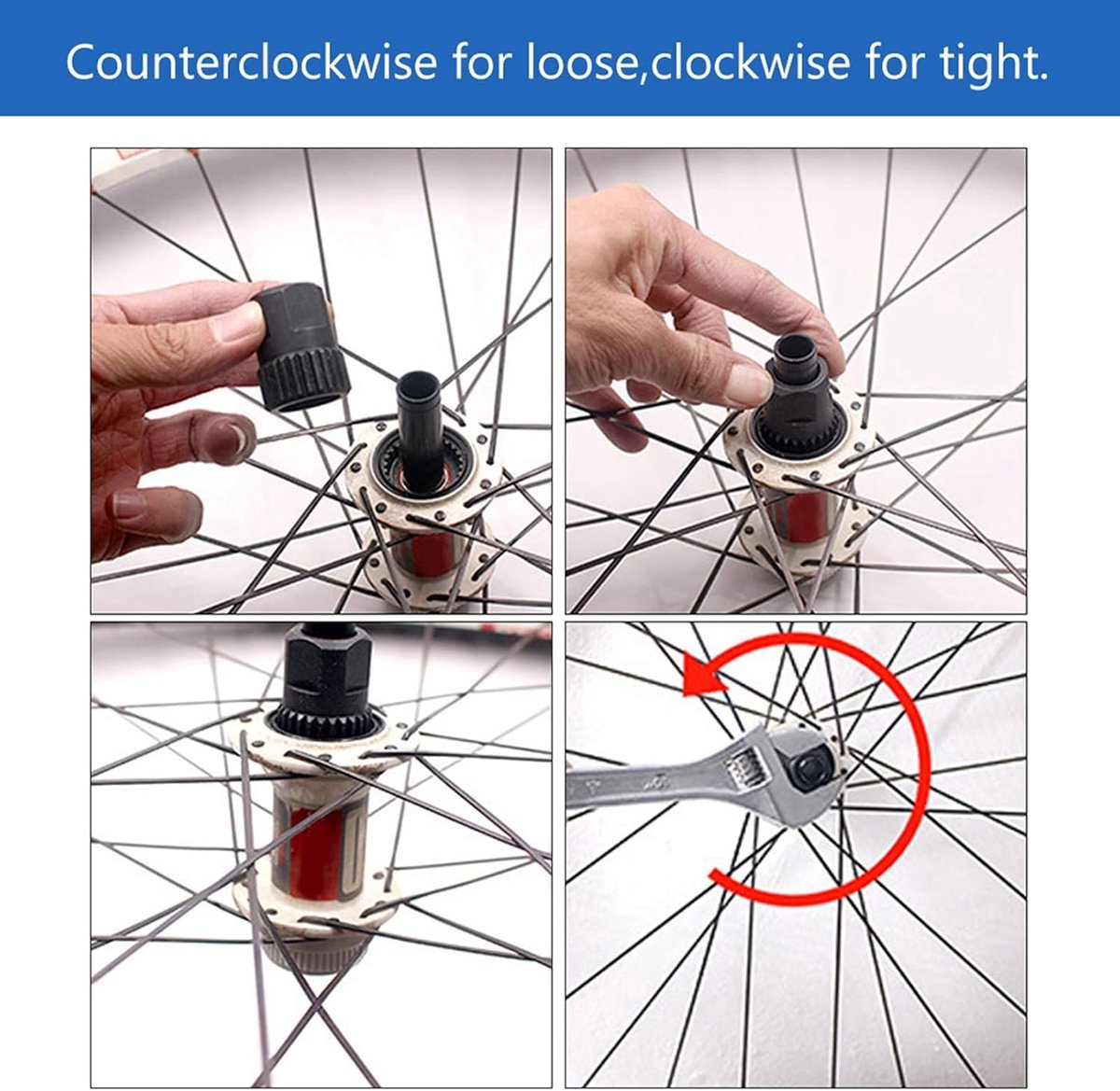 Dailygoods- Naafgereedschap Lichtgewicht - Fietsgereedschap Koffer - Gereedschapskoffer Fiets - Chroom-vanadium Staal - Ratchet Tool - Handgereedschap