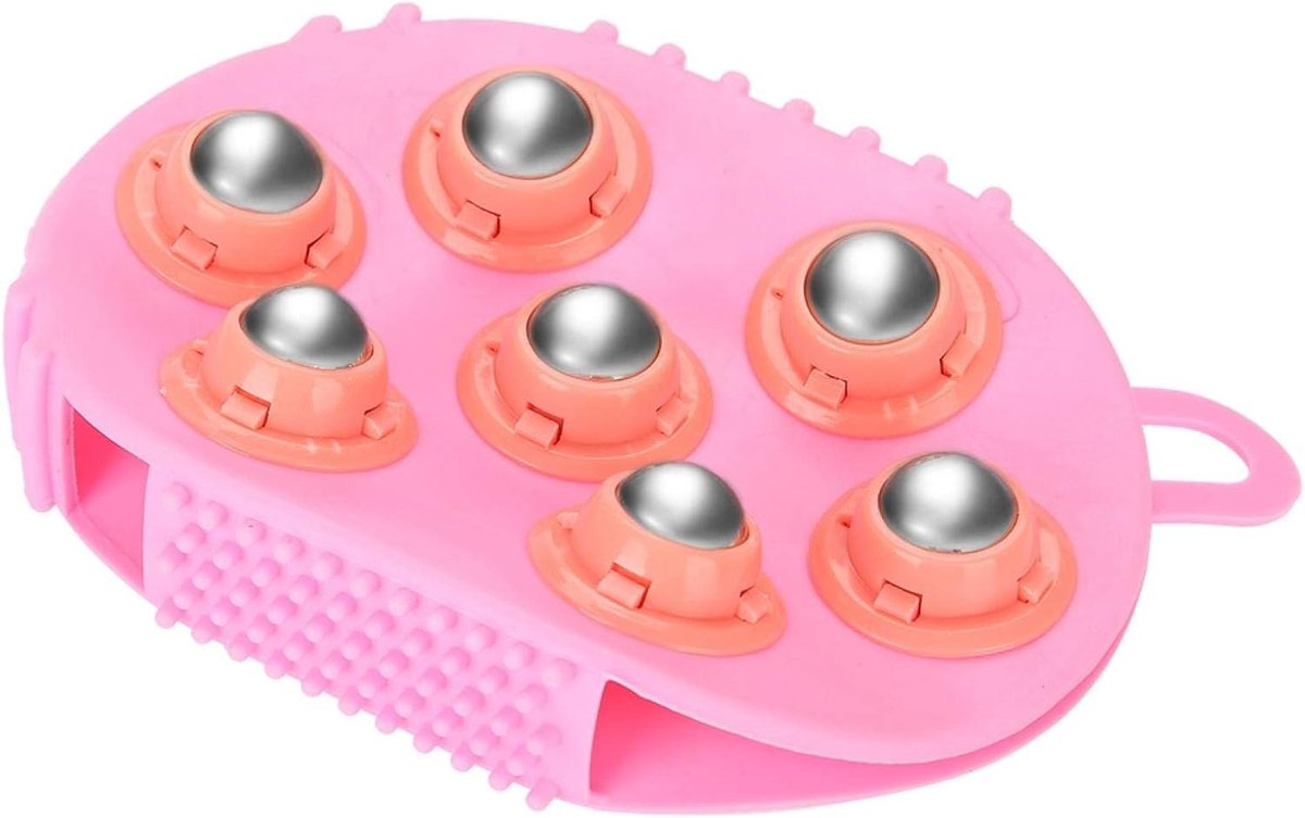 SnelShoppen - Duurzame massagehandschoen voor cellulite, roestvrijstalen massageroller, volledige lichaamsverzorging, verbetering van slaap en spierpi