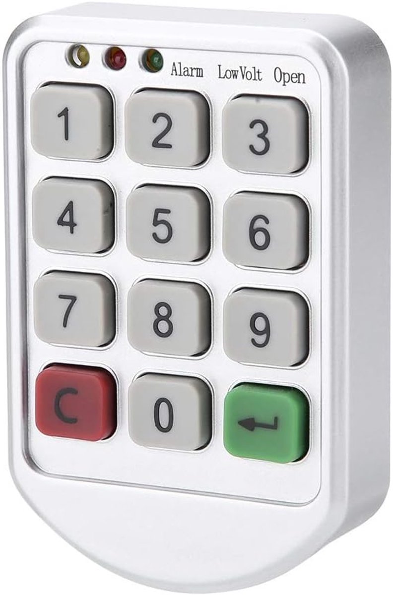 SnelShoppen - Elektronisch Sleutelloos Kastslot Set met Elektronisch Wachtwoord, Numeriek Toetsenbord, Deurnummer, Zinklegering, Duurzaam en Veilig vo