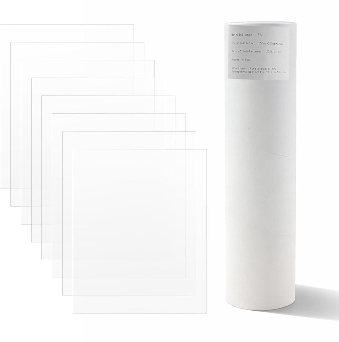 SnelShoppen - 6 Stuks FEP Film Scheidingsfilms voor 3D Printen, FEP Film Geschikt voor Anycubic Photon Mono M7/M7 Pro/M5/M5s/M5s Pro/ELEGOO Saturn 4 U