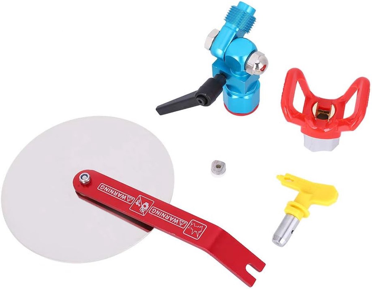 SnelShoppen - High Pressure Spray Guide 5000 psi Luchtloze Verfspuit G7/8 Inch Aansluiting, Waterdichte Spuitklep voor Efficiënt Verfspuiten