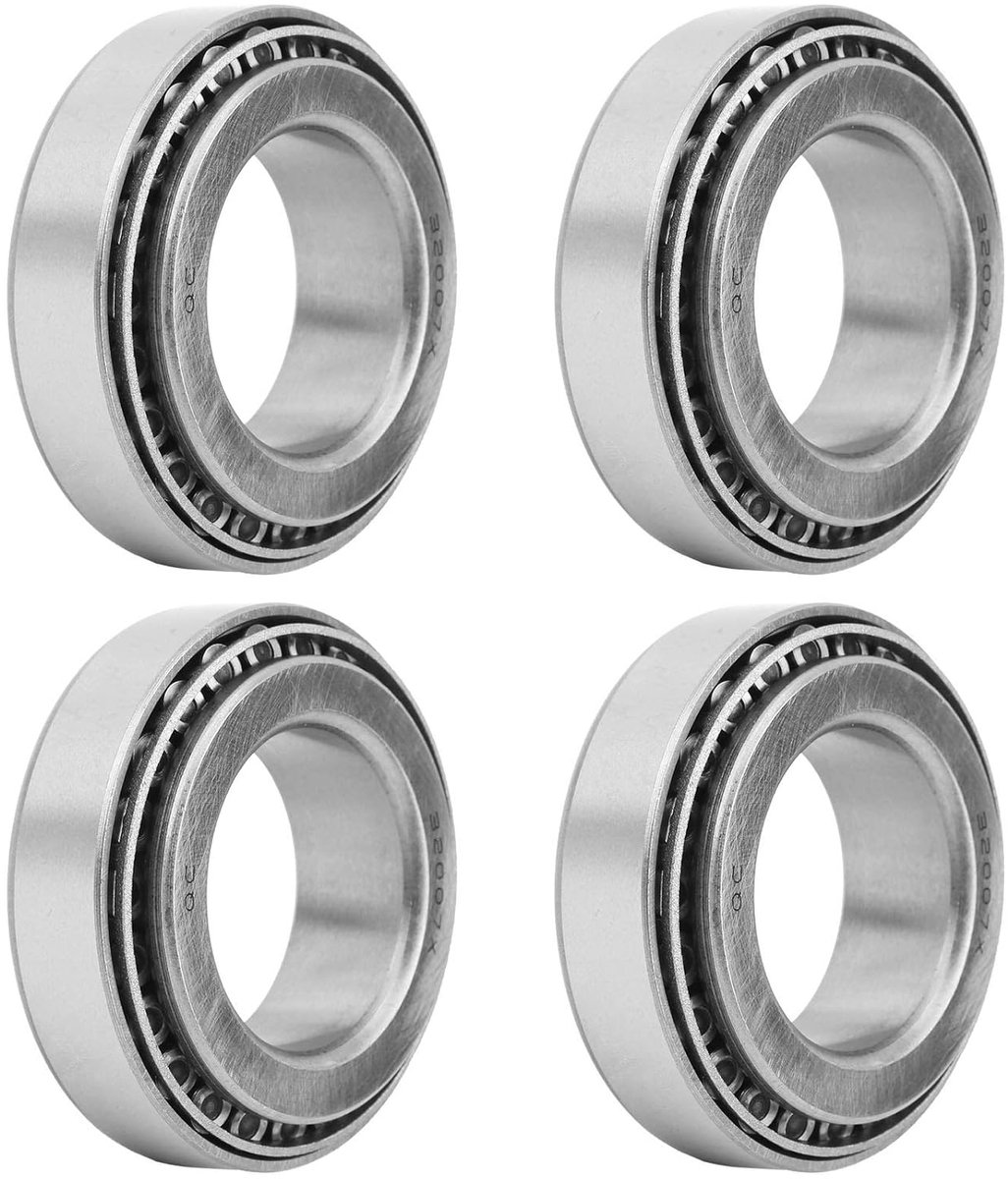SnelShoppen - 4 Stuks Getaperde Rollagers, Universeel Stalen Spinner Diepe Groef Lager 32007 2007107, Hoogwaardige Precisie, Duurzaam en Snel, Voor Di