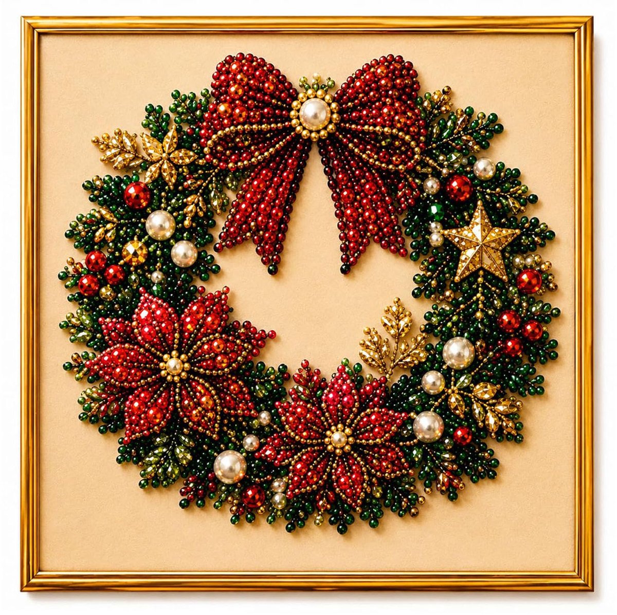 Namajunas - 5D Diamond Painting set - Diamantschilderset - 20*20cm - Knutselset voor Knutselen Meisjes - Kerstversiering - Kerstinterieur - Kerstcadeaus - Muurdecoratie voor thuis - Creatief Cadeau - voor volwassenen en kinderen