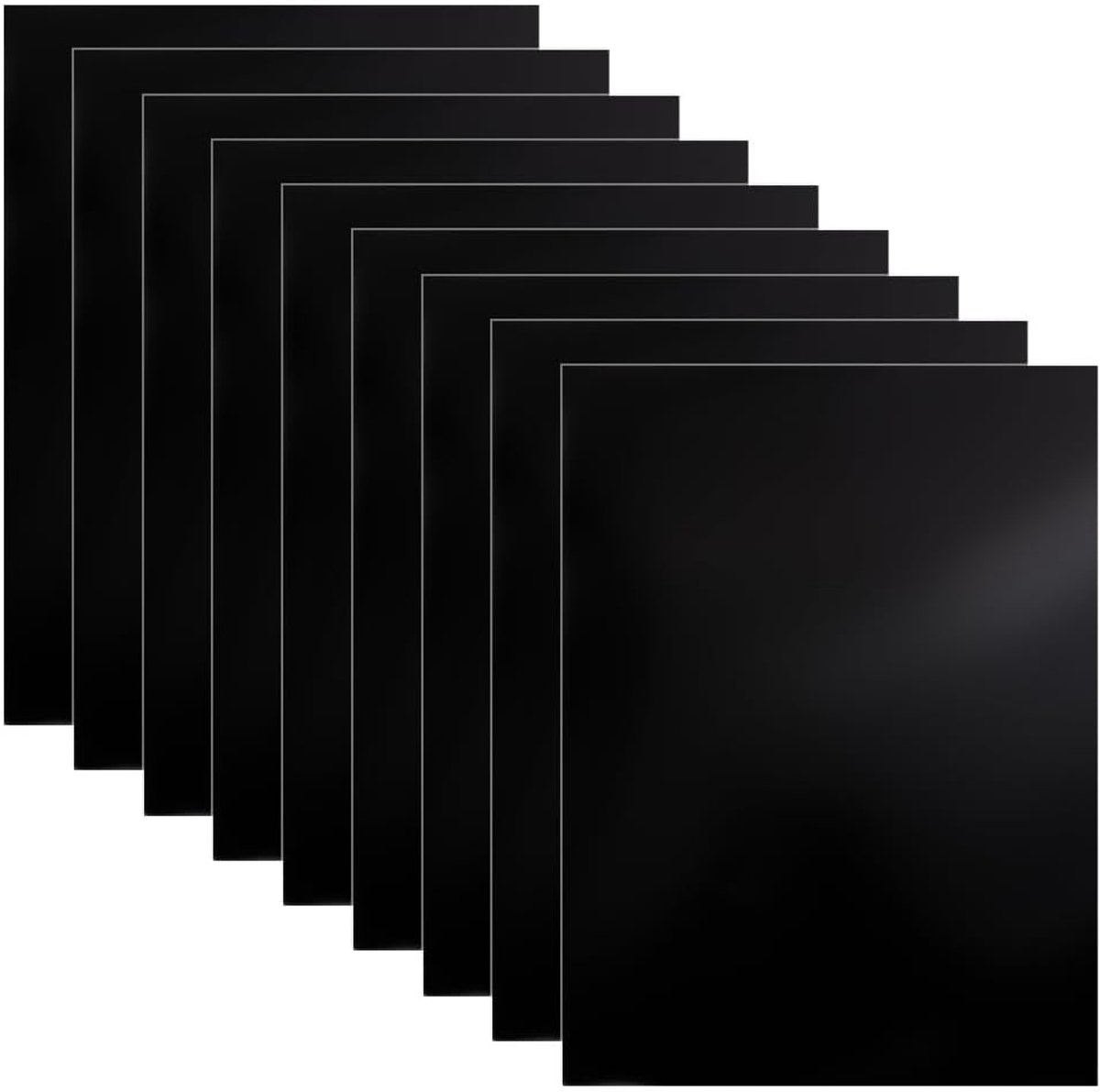 SnelShoppen - 10 Vellen Zwart Laser Graveer Testpapier A4, Dubbelzijdig Laser Markeren en Graveren, 280 x 210 mm, Ideaal voor Laser Snijmachines