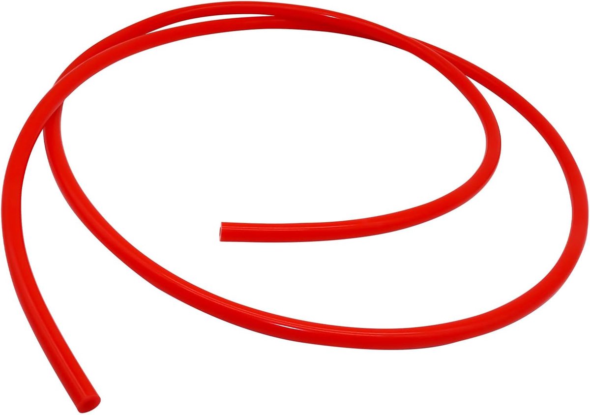 SnelShoppen - Siliconen Vacuümslang 8mm ID 14mm OD 3mm Wanddikte 2m Rood - Flexibele Slang voor Motor, Hoog Temperatuur- en Drukbestendig